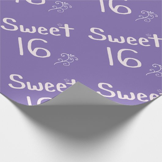 Bonbon 16 lila geschenkpapier (Ecke)
