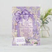 Bonbon 16 Quinceanera Party Einladungen (Stehend Vorderseite)