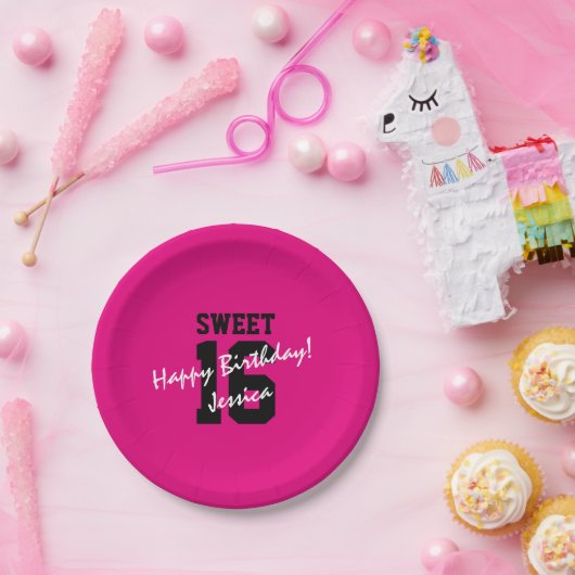 Bonbon 16 sechzehn pappteller (Party)