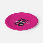 Bonbon 16 sechzehn pappteller (Schrägansicht)