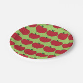 Bonbon als Äpfel Pappteller (Schrägansicht)