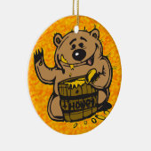 Bonbon als Honig Keramik Ornament (Rechts)