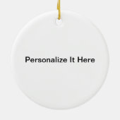 Bonbon als Honig Keramik Ornament (Hinten)