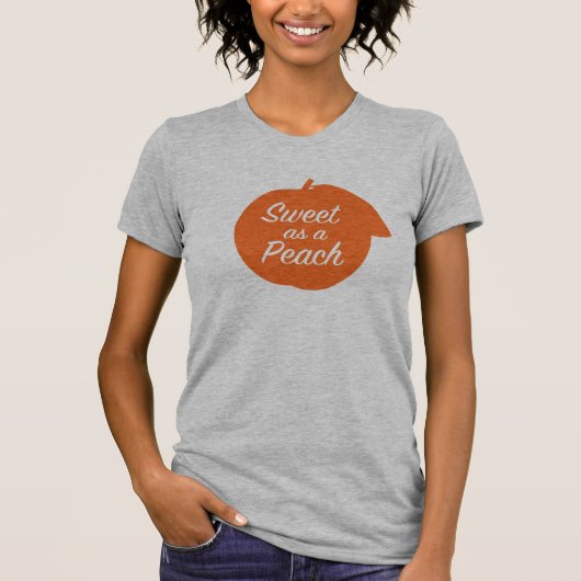 Bonbon als Pfirsich T-Shirt (Vorderseite)