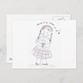 Bonbon als Sie Postkarte (Vorne/Hinten)