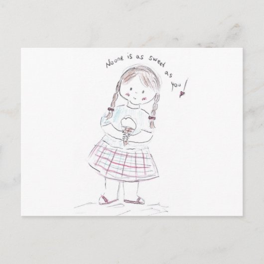 Bonbon als Sie Postkarte (Vorderseite)