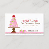 Bonbon backt Bäckerei zusammen Visitenkarte (Vorderseite)