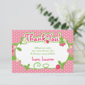 Bonbon, Erdbeere danken Ihnen Karten (Stehend Vorderseite)