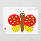 BonBon Fantasy Butterfly's Postkarte (Vorne/Hinten)