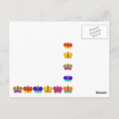 BonBon Fantasy Butterfly's Postkarte (Rückseite)