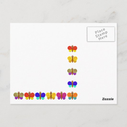 BonBon Fantasy Butterfly's Postkarte (Rückseite)