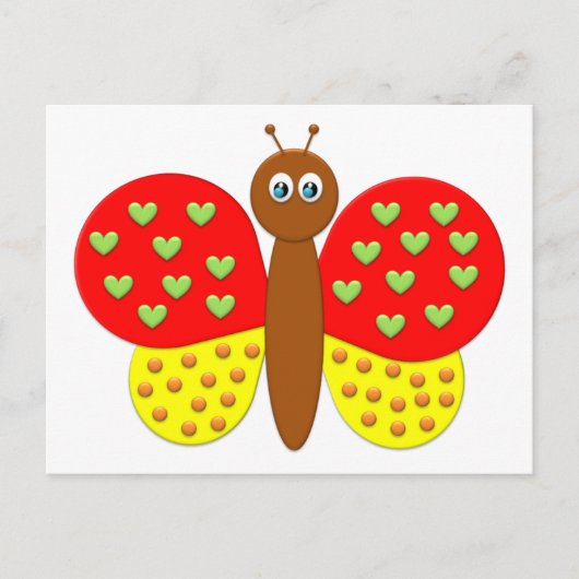 BonBon Fantasy Butterfly's Postkarte (Vorderseite)