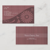 Bonbon formt rote Visitenkarte (Vorne/Hinten)