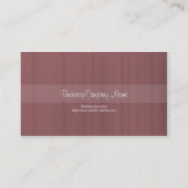 Bonbon formt rote Visitenkarte (Rückseite)