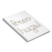 Bonbon-freies Umarmungs-Herz-Notizbuch Notizblock (Rechte Seite)