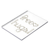 Bonbon-freies Umarmungs-Herz-Notizbuch Notizblock (Linke Seite)