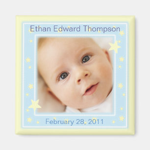 Bonbon hat Baby-Jungen-Foto-Mitteilungs-Magneten Magnet