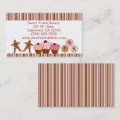Bonbon Leckereien Bakery Business Card Visitenkarte (Vorne/Hinten)