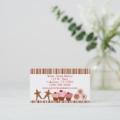 Bonbon Leckereien Bakery Business Card Visitenkarte (Stehend Vorderseite)