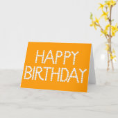 BonBon Party Rainbow Happy Birthday Karte (Gelbe Blume)