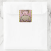 Bonbon Quadratischer Aufkleber (Tasche)