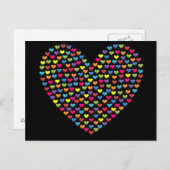 BonBon Rainbow Liebe Hearts Postkarte (Vorne/Hinten)