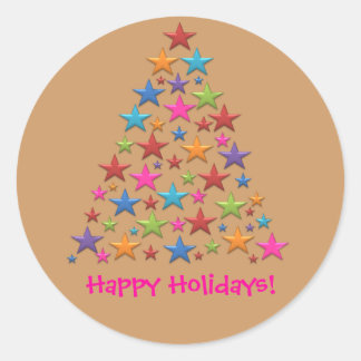 BonBon Rainbow Weihnachtsbaum Farbige Stickers