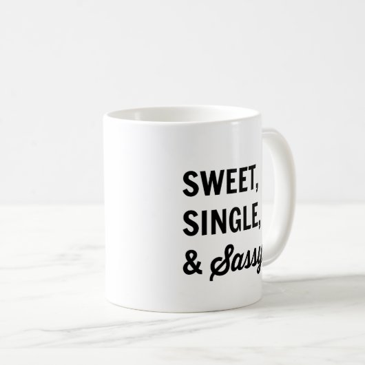 Bonbon, Single u. Sassy Kaffee-Tasse Kaffeetasse (VorderseiteRechts)