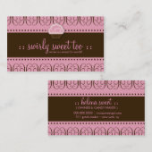 BONBON TBA WINNER-SWIRLY AUCH VISITENKARTE (Vorne/Hinten)