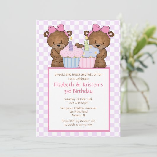 Bonbon trägt einladung (Stehend Vorderseite)