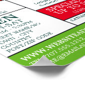 Bonbonbären, Süßwarenartikel, Werbung Poster (Ecke)