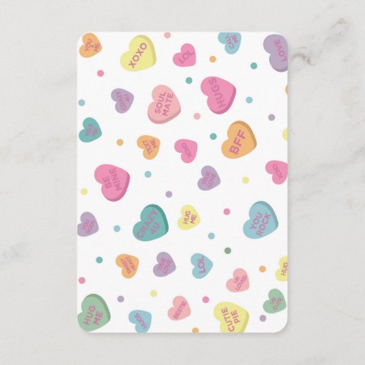 Bonbonbücher für die Einladung von Kindern (Rückseite)