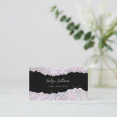 Bonbonfarben Glitzer Visitenkarte (Stehend Vorderseite)