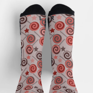 Bonbonmuster Lollenmuster Fall Lollipop 18 Socken