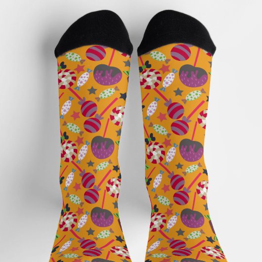 Bonbonmuster | Lollenmuster | Fall Lollipop 23 Socken (Oben)