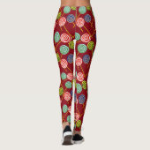 Bonbonmuster | Lollenmuster | Lollipop 10 Leggings (Rückseite)