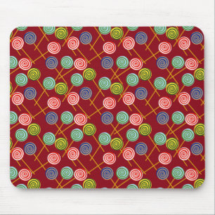 Bonbonmuster Lollenmuster Lollipop 10 Mousepad