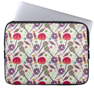 Bonbonmuster Lollenmuster Lollipop 11 Laptopschutzhülle