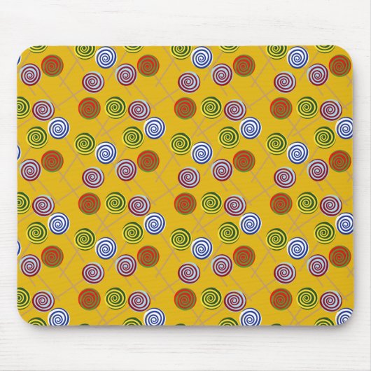 Bonbonmuster | Lollenmuster | Lollipop 15 Mousepad (Vorne)