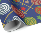 Bonbonmuster | Lollenmuster | Lollipop 17 Geschenkpapier (Rolleneckpunkt)
