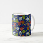 Bonbonmuster | Lollenmuster | Lollipop 17 Kaffeetasse (VorderseiteRechts)