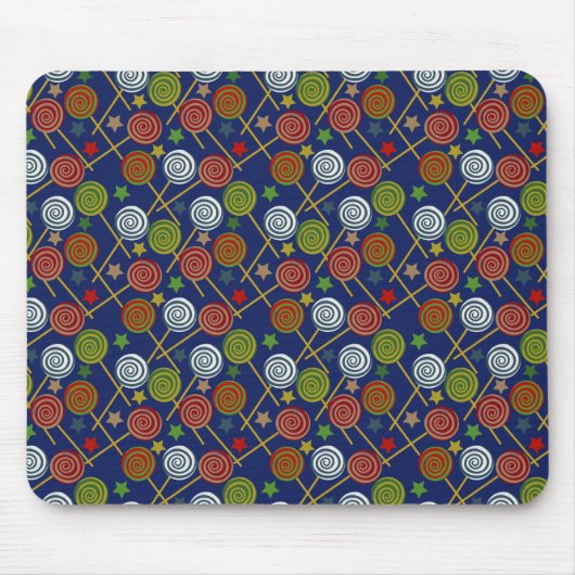 Bonbonmuster | Lollenmuster | Lollipop 17 Mousepad (Vorne)