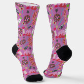 Bonbonmuster | Lollenmuster | Lollipop 19 Pape Socken (Gewinkelt)