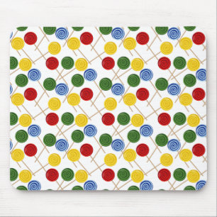 Bonbonmuster Lollenmuster Lollipop 21 Mousepad