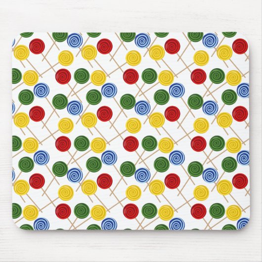 Bonbonmuster | Lollenmuster | Lollipop 21 Mousepad (Vorne)