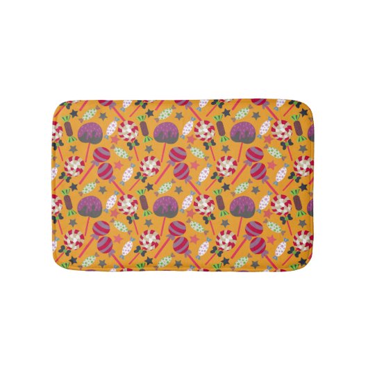 Bonbonmuster | Lollenmuster | Lollipop 23 Badematte (Vorderseite)