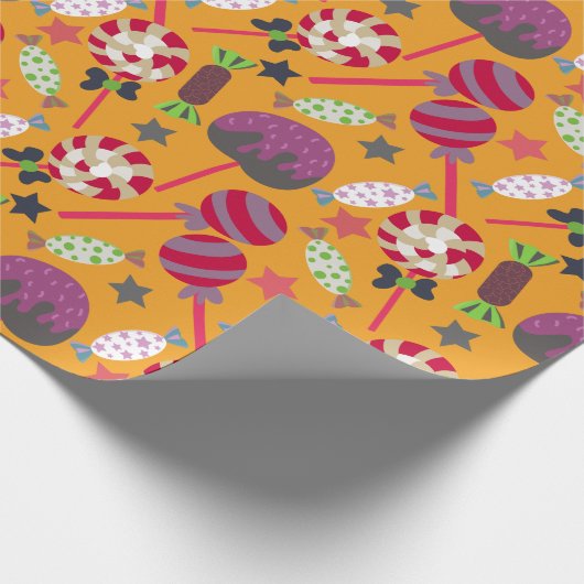 Bonbonmuster | Lollenmuster | Lollipop 23 Geschenkpapier (Ecke)