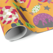 Bonbonmuster | Lollenmuster | Lollipop 23 Geschenkpapier (Rolleneckpunkt)