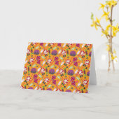 Bonbonmuster | Lollenmuster | Lollipop 23 Karte (Gelbe Blume)