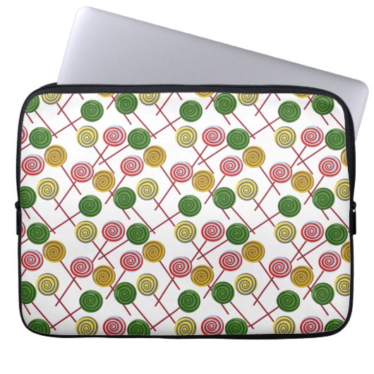 Bonbonmuster | Lollenmuster | Lollipop 24 Laptopschutzhülle (Vorderseite)